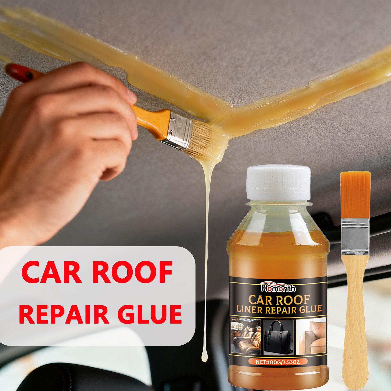 Fabric Glue Bond - Профессиональный клей для подголовника автомобиля, устойчивый