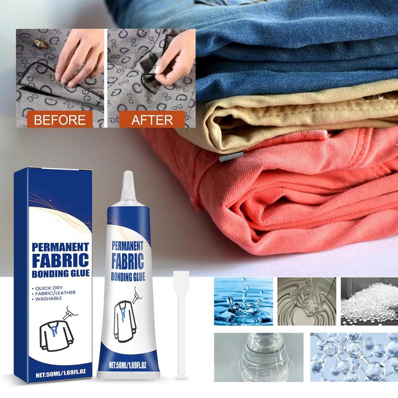 Fabric Glue Bond - Прозрачный сильный клей, водостойкий клей для