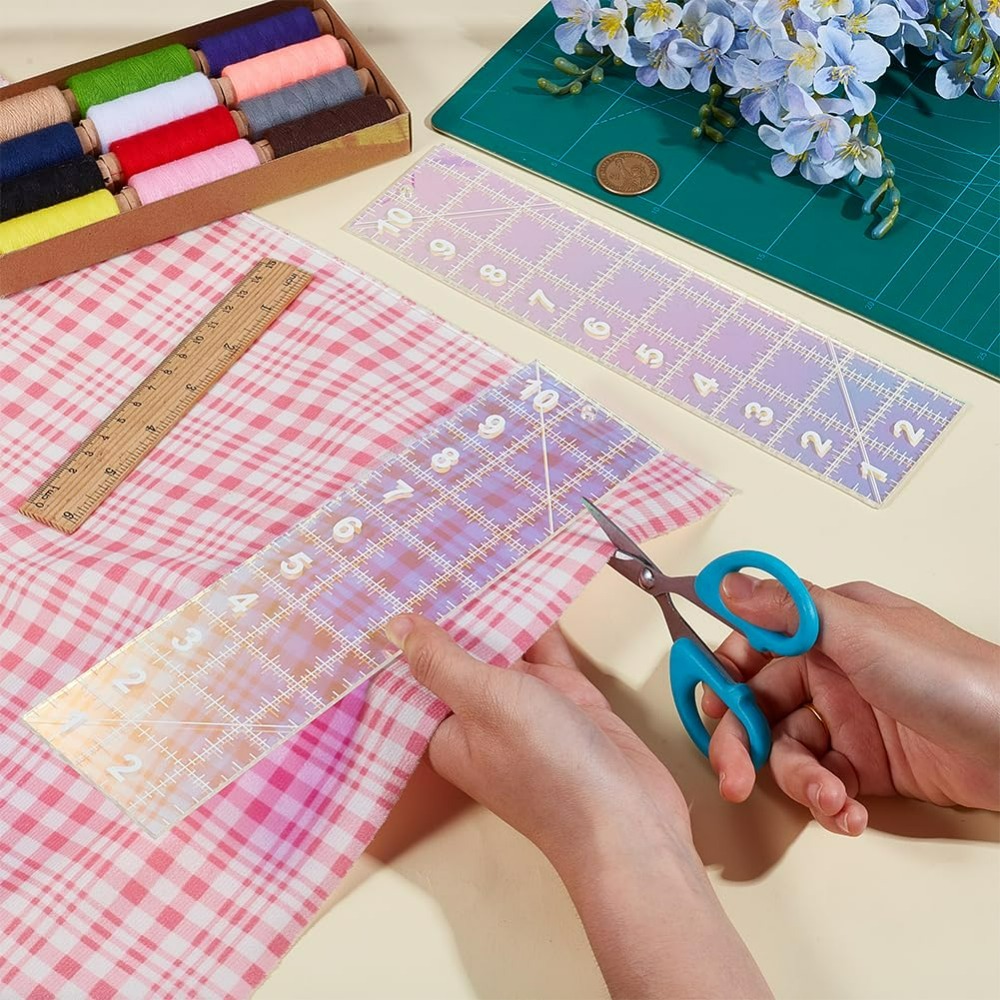 2 шт. акриловый шаблон для кви – обзор и цена Textile Sewing Patterns